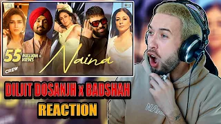 Naina Reaction | Crew | Diljit Dosanjh Ft. Badshah | Tabu, Kareena Kapoor Khan, Kriti Sanon