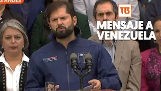 Presidente Boric por caso Ojeda "Solicitamos a Venezuela toda la colaboración"