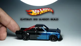 Datsun 510 Wagon Custom Truck #HotwheelCustom #diecastcustom