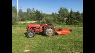 1955 Massey Ferguson TEA20 repairs and grass cutting