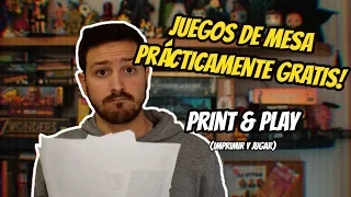 🎲Juegos de mesa prácticamente GRATIS! 💸 | Print & Play (Imprimir y jugar)🎲