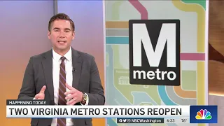 2 Metro stations to reopen along Orange, Silver lines in Northern Virginia | NBC4 Washington