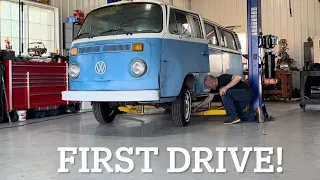 Part 13 - VW BUS with SUBARU ENGINE- FIRST TEST DRIVE!!!