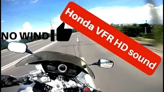 4K Honda VFR 800 VTEC - Leo Vince - Riding the twisties HD sound - no wind -