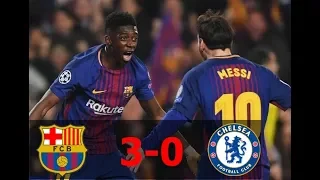 F.C Barcelona VS F.C Chelsea 3-0 All goals !!!1080P