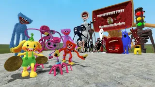 ALL POPPY PLAYTIME CHAPTER 1-2 CHARACTERS VS TREVOR HENDERSON CREATURES in Garry's Mod!