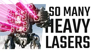 10 Heavy Lasers on a Piranha ⚡⚡⚡ - Mechwarrior Online The Daily Dose #1224