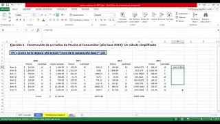 Ejercicio: Indice de Precios al Consumidor INPC