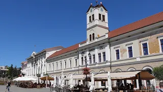 Noon Walking Tour in Sfântu Gheorghe (Sepsiszentgyörgy), Romania [4K] [Natural Sound]