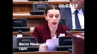 Vesna Milekic - Narodna poslanica Republike Srbije -SDPS