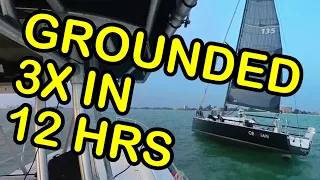 Groundings and Ungroundings: Captain's Stubbornness Tested in Big Pass! | Grounding 39ft J Boat