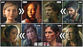 The Last Of Us HBO Show vs Game Characters Comparisons (HBO TLOU Game Comparison)