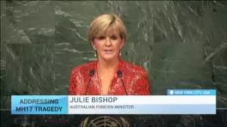 Australia UNGA Address: "Australia determined to hold to account those responsible for MH17 crash"