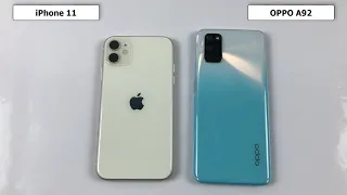 iPhone 11 vs OPPO A92 Speed Test, Camera Test, Display Test | Apple A13 Fusion vs Snapdragon 665