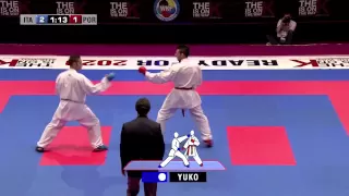 Luigi Busa vs Nuno Moreira. Bronze Medal Kumite Male -75kg. 48th European Karate Championships