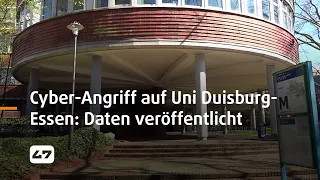 STUDIO 47 .live | CYBER-ANGRIFF AUF DIE UNIVERSITÄT DUISBURG-ESSEN: DATEN IM DARKNET VERÖFFENTLICHT
