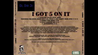 Luniz | I Got 5 On It - Instrumental (With Hook) [HQ] | Dr. Dre Jr