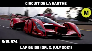 Gran Turismo Sport - Daily Race Lap Guide - Circuit de la Sarthe - Red Bull x2019 Competition