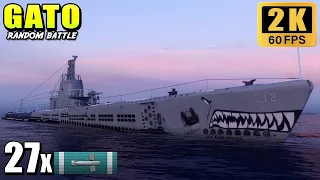 Submarine Gato - Hunting battleship convoy
