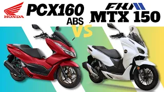 Honda PCX 160 ABS vs FKM MTX 150 | Side by Side Comparison | Quick Specs & Price | 2023 Philippines
