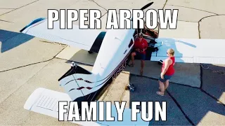 Piper Arrow Flying in Michigan's Beautiful Upper Peninsula [] Family Fun [] MNM - ESC