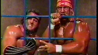 Brutus Beefcake & Hulk Hogan - Cage Promo [1989-12-24]