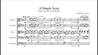 A Simple Song (Trans. for String Orchestra) - MuseScore 4 Test [Original Composition]