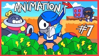 [#7] BRAWL STARS ANIMATION - CROW and TICK VS TEAMING (MECHA)