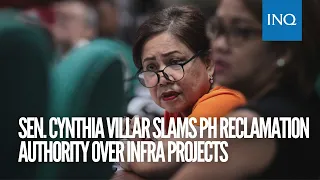 Sen. Cynthia Villar slams PH Reclamation Authority over infra projects