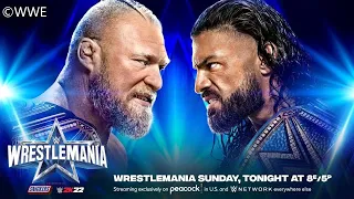Brock Lesnar (c) vs Roman Reigns (c) / WWE/Universal Title Match / WrestleMania 38 Sunday / WWE 2K22