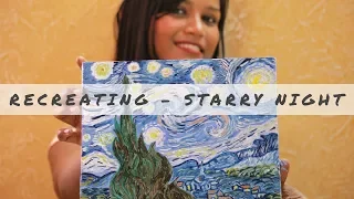 Recreating Van Gogh's Masterpiece - Starry Night | Timelapse | Mj Allying