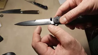Заточил нож T Lite от Cold Steel со сталью CTS-XHP.