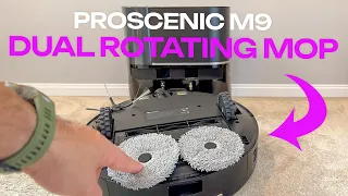 Proscenic M9 Robot Vacuum Cleaner Review: Dual Rotation Mop & 4500Pa Suction Power