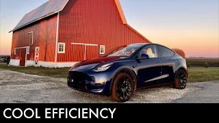 E20 | Cool Weather Efficiency | 30-48°F @ 68-74MPH (Tesla Model Y)