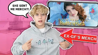 Reacting To My Ex-Girlfriend's MUSIC VIDEO & NEW MERCH! **TRUE LOVE**🦋💙| ft. Piper Rockelle