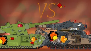 ARTA MONSTER VS BRITAIN RATTE - Cartoons about tanks