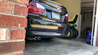 BMW e90 N52 with magnaflow muffler and secondary cat delete