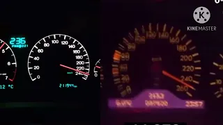 Cadillac STS 4.6 VS Mercedes E420 W210 200-260km/h!