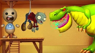 Dinosaurs T-REX Vs Gallows Machine | Kick The Buddy Game Hot 2019 | Sam Gameplay