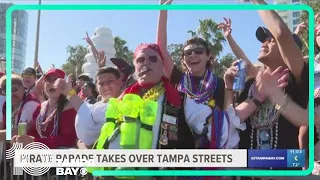 Pirates invade downtown Tampa for the Gasparilla Pirate Fest