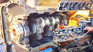 Rebuilding & Assembly Of 4 cylinder Heavy Duty Tractor Engine