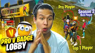 Pro V Badge Youtuber & Rich Season 2 Hiphop Player with Asian Scarf Top 1 Grandmaster Lobby 😱 Tonde