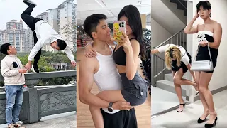 Top Funniest Pranks by Chinese Street Couples ❤️ Street Moments P#187