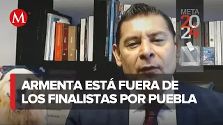 Alejandro Armenta habla tras quedar fuera de los aspirantes a gobernador de Puebla