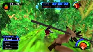 Kingdom Hearts FM [PS3] Playthrough #026, Deep Jungle: Jungle Slider and Vine Jumping