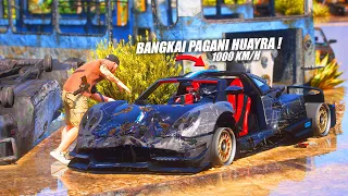 AKU MERESTORASI BANGKAI MOBIL PAGANI HUAYRA 1000KMH TERBENGKALAI BERTAHUN TAHUN DI GTA 5 ROLEPLAY !