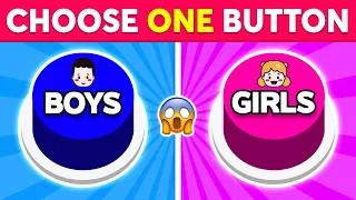 Choose One Button! 😱 BOY or GIRL Edition 👦🏻👧🏻 Monkey Quiz