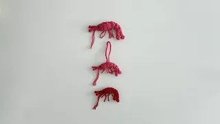 [Crochet with me🤍] 코바늘 새우 키링 뜨기 🦐 Crochet Shrimp Keyring Tutorial