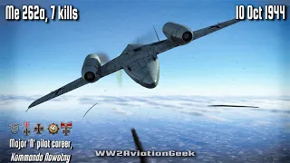 Me 262a: 7 kills on Bomber Intercept over Wassenberg | Ace in a day | IL-2 WW2 Air Combat Flight Sim