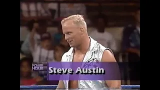 Marcus Bagwell vs Steve Austin   Power Hour Oct 2nd, 1993